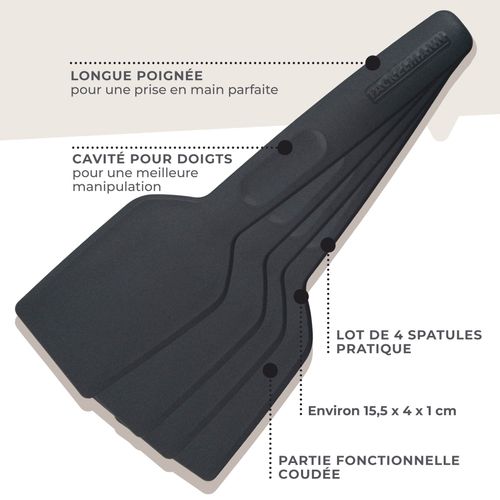 Lot De 4 Spatules à Raclette 16 Cm Fackelmann