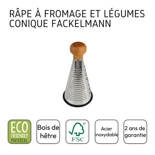 Râpe à Légumes Et à Fromage Conique 24,5 Cm Fackelmann Nature