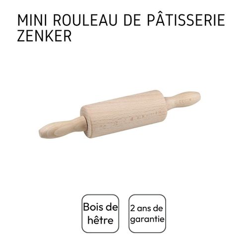 Mini Rouleau à Pâtisserie En Bois 23 Cm