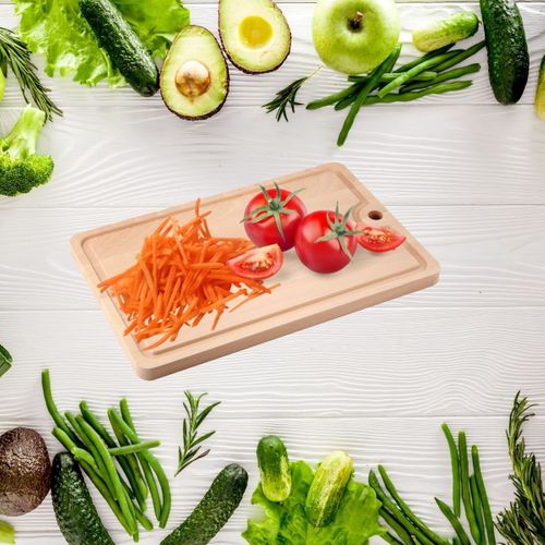 Planche à Découper En Bois Avec Récupérateur De Jus 40 X 26 Cm Wood Edition