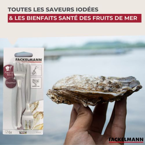 Lot De 6 Fourchettes à Huîtres 12,5 Cm Fackelmann