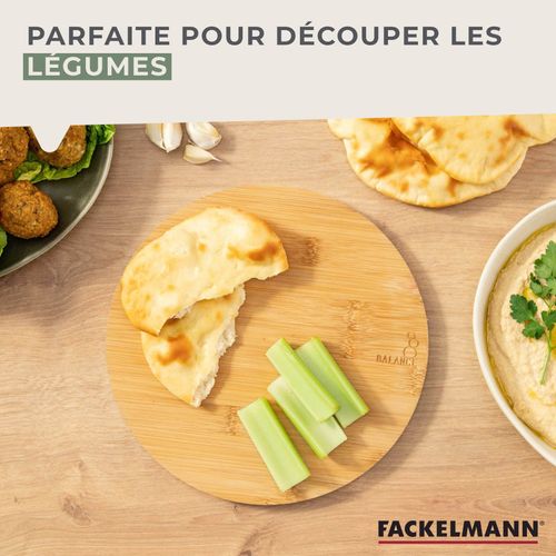 Planche à Découper En Bambou 24 X 24 Cm Fackelmann Balance