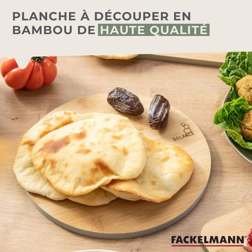 Planche à Découper En Bambou 24 X 24 Cm Fackelmann Balance