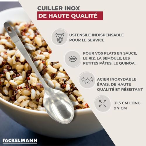 Cuillère De Service Inox 31,5 Cm Fackelmann Oxford