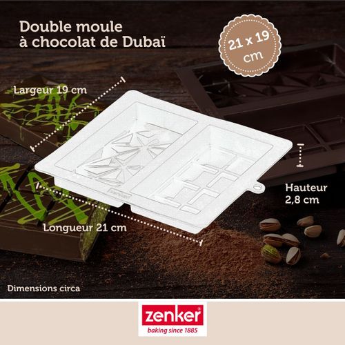 Double Moule à Chocolat De Dubaï En Silicone Special Creative
