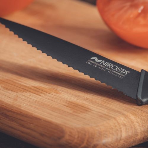 Couteau De Cuisine Cranté Nirosta Black Edition