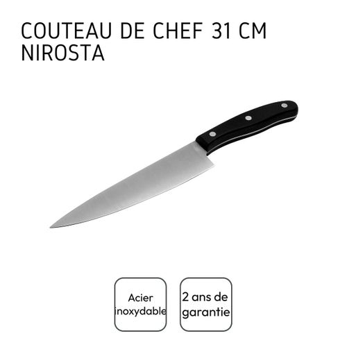 Couteau De Cuisine 31 Cm Nirosta Chef Fit