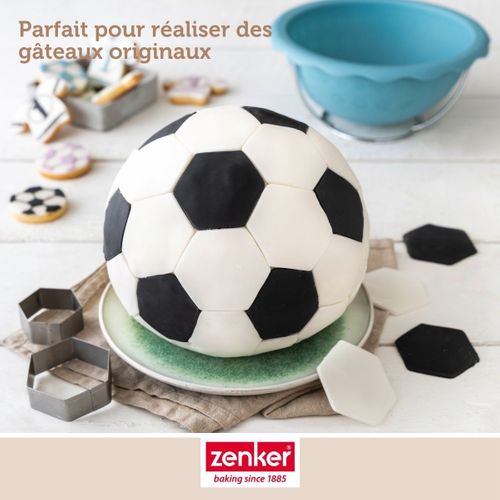 Moule Demi Sphère Pour Gâteau Ballon De Foot 18 Cm Spécial Football