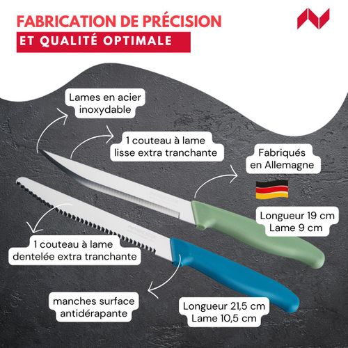 Set De 2 Couteaux D’office Et à Petit Déjeuner 22,5 Cm Elemental