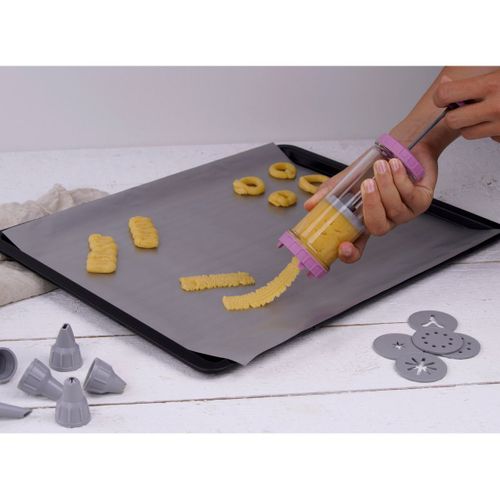 Seringue De Pâtisserie Et 6 Embouts Et 6 Disques à Motifs Sweet Sensation