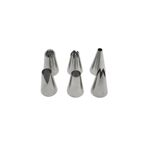 Lot De 6 Douilles à Pâtisserie En Inox Grand Modèle Smart Pastry