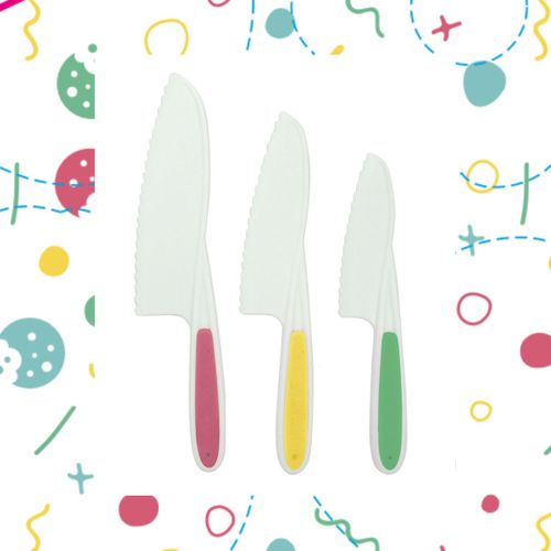 3 Couteaux De Cuisine Pour Enfants 22 à 27 Cm Fackelmann Mini Monster