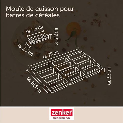 Moule En Silicone Pour 12 Barres De Muesli Sweet Sensation
