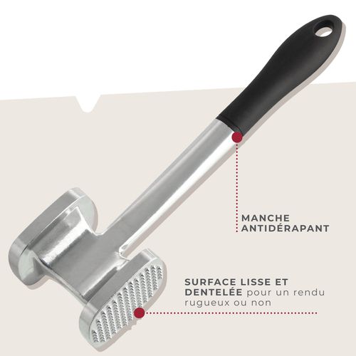 Attendrisseur à Viande En Aluminium 28 Cm Fackelmann Basic