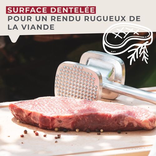 Attendrisseur à Viande En Aluminium 28 Cm Fackelmann Basic