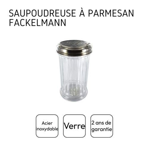 Saupoudreuse à Parmesan Et Sucre Glace En Verre 13 Cm Fackelmann