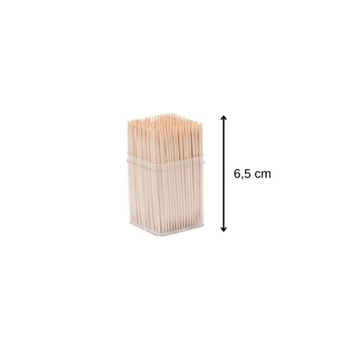Lot De 300 Cure-dents En Bois Dans Une Boîte Avec Couvercle Wood Edition