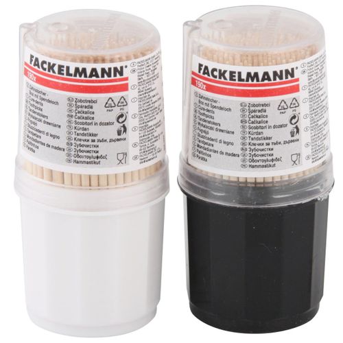 Lot De 190 Cure-dents En Bois Dans Une Boîte Ronde Avec Couvercle Wood Edition