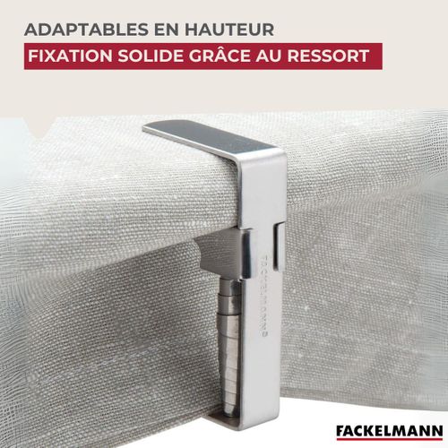 Lot De 4 Pinces Pour Nappe En Acier Inoxydable Fackelmann Tecno