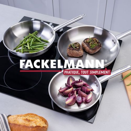 Poêle 28 Cm En Inox 18/8 Ovale Gris