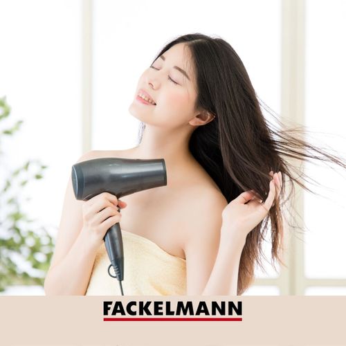 Support Sèche Cheveux En Zinc Noir Mat Fackelmann New York