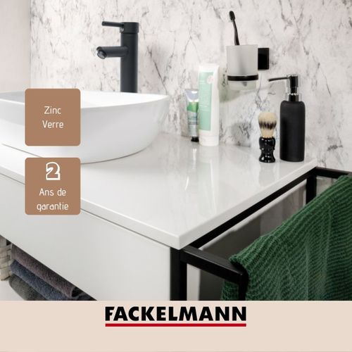 Support Brosse à Dents Noir Mat Fackelmann New York