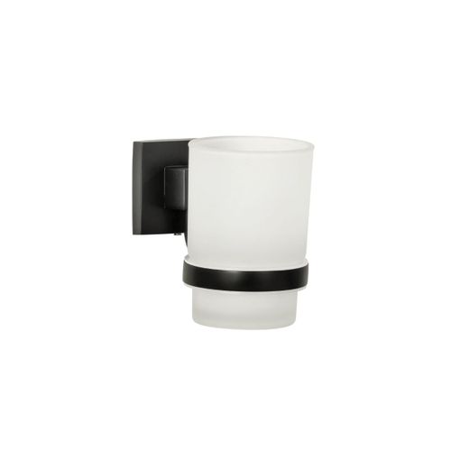 Support Brosse à Dents Noir Mat Fackelmann New York