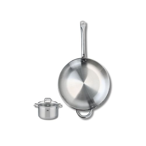 Ensemble De 1 Poêle De Cuisson 32 Cm Et 1 Faitout 12 Cm Elo Profi Citrin