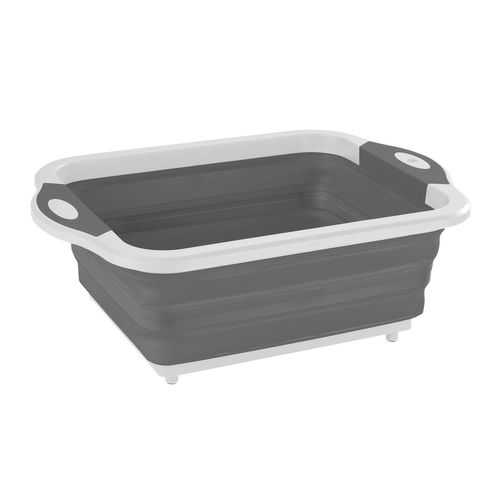 Panier Multifonction Avec Planche à Découper - Gris Et Blanc