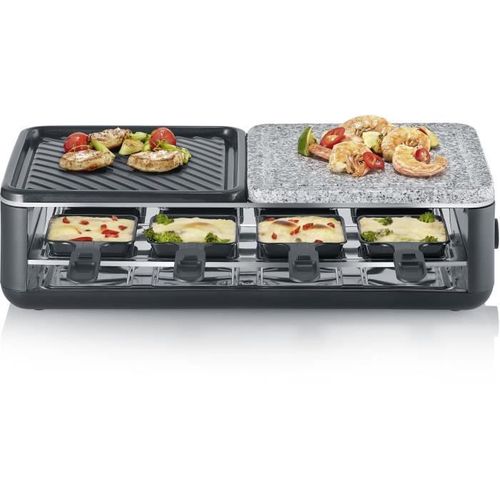 Appareil à Raclette 1300w 8 Personnes + Pierre à Griller - 2366