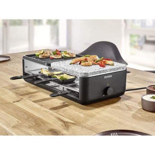 Appareil à Raclette 1300w 8 Personnes + Pierre à Griller - 2366