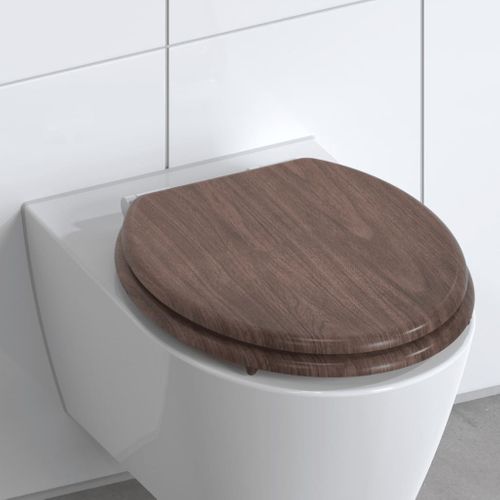 Siège de toilette fermeture en douceur Natural MDF