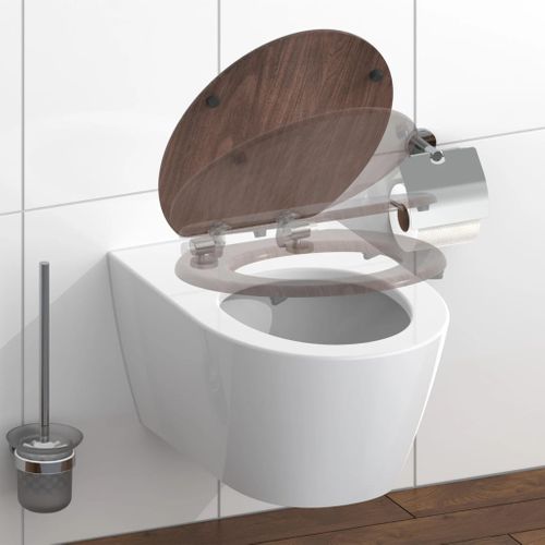 Siège de toilette fermeture en douceur Natural MDF