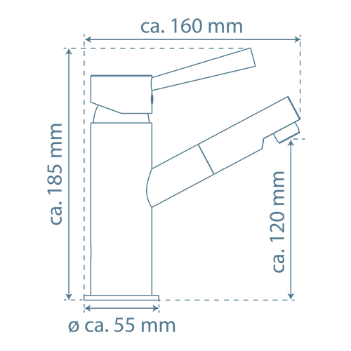 Mitigeur Lavabo Vasque Bas à Poser Schütte Cornwall