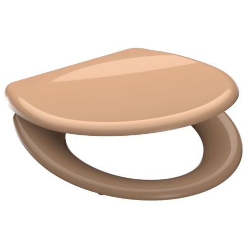 Siège De Toilette Avec Fermeture En Douceur Beige