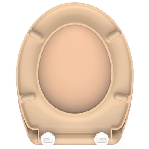 Siège De Toilette Avec Fermeture En Douceur Beige