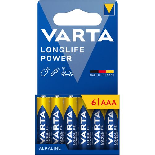 PILES ALCALINES VARTA LONGLIFE POWER AAA x6