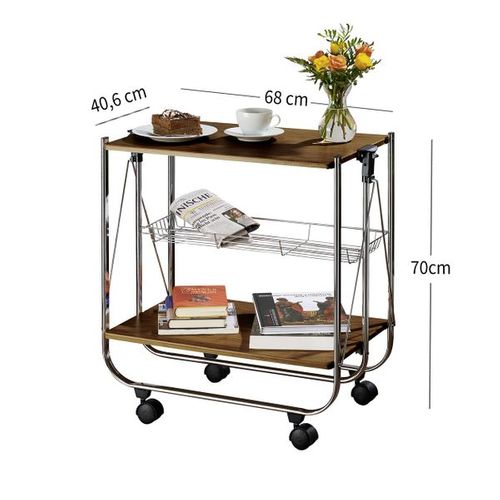 Desserte Cuisine Pliable Wenko Dinett Bois