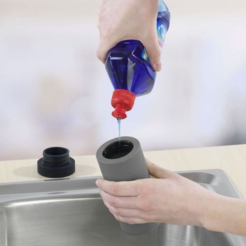 Distributeur De Liquide Vaisselle Wenko Easy-squeez-e Gris - Toute l'offre  accessoire et amnagement cuisine BUT