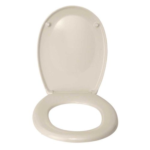 Abattant De Wc Antibactérien En Duroplast Avec Couvercle Convexe "bergamo" - Beige - Universelle