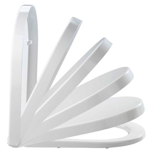 Abattant Wc "palma" - Blanc - P 35,7 X L 46,5 Cm