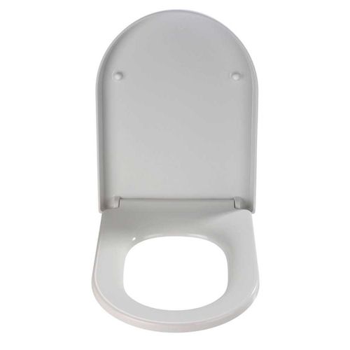 Abattant Wc "palma" - Blanc - P 35,7 X L 46,5 Cm