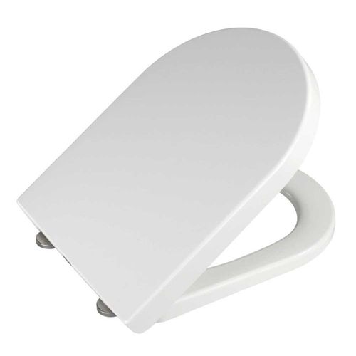 Abattant Wc "palma" - Blanc - P 35,7 X L 46,5 Cm