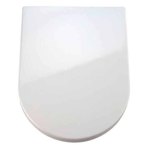 Abattant Wc "palma" - Blanc - P 35,7 X L 46,5 Cm