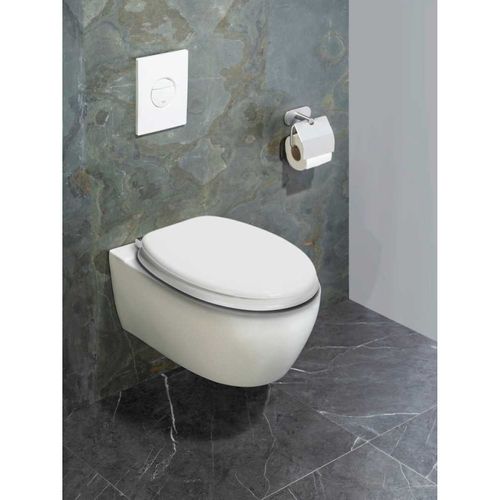 Abattant De Wc En Bois Mdf "urbino" - Blanc - Universelle