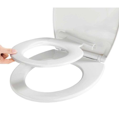 Abattant Pour Wc En Thermoplast "syros Family" - Blanc - L 37 X L 44 Cm