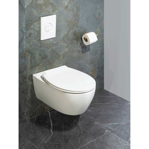 Abattant Pour Wc En Thermoplast "syros Family" - Blanc - L 37 X L 44 Cm