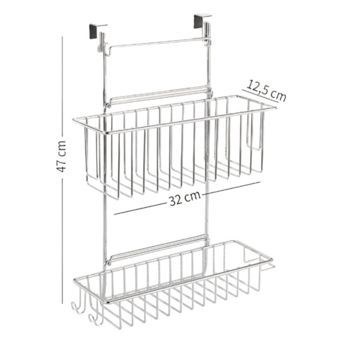 Panier De Rangement à Suspendre Chromé Wenko Flexi