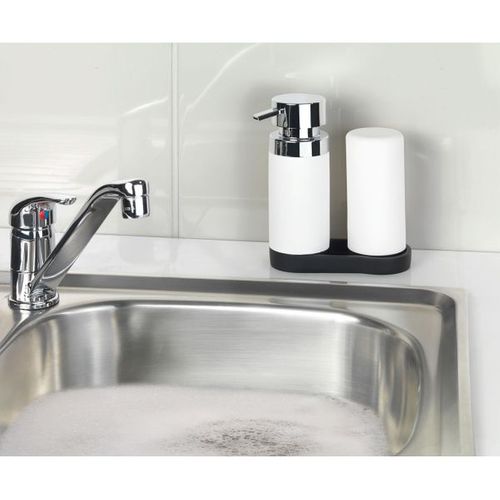 Distributeur De Savon Et Liquide Vaisselle Wenko Easy-squeez-e Blanc