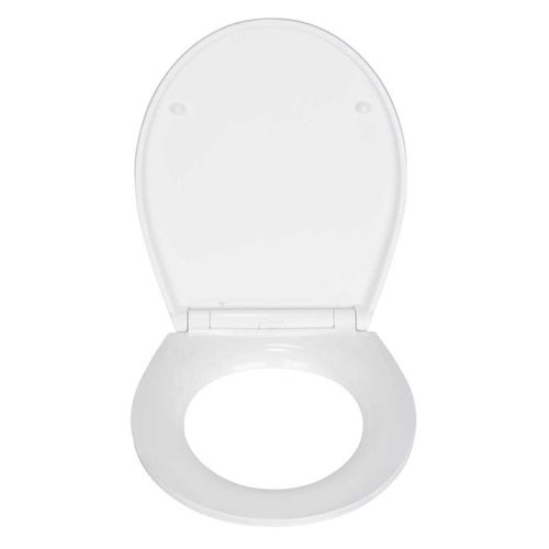 Abattant De Wc Antibactérien En Duroplast à Relief "canyon" - Orange Et Gris - Universelle